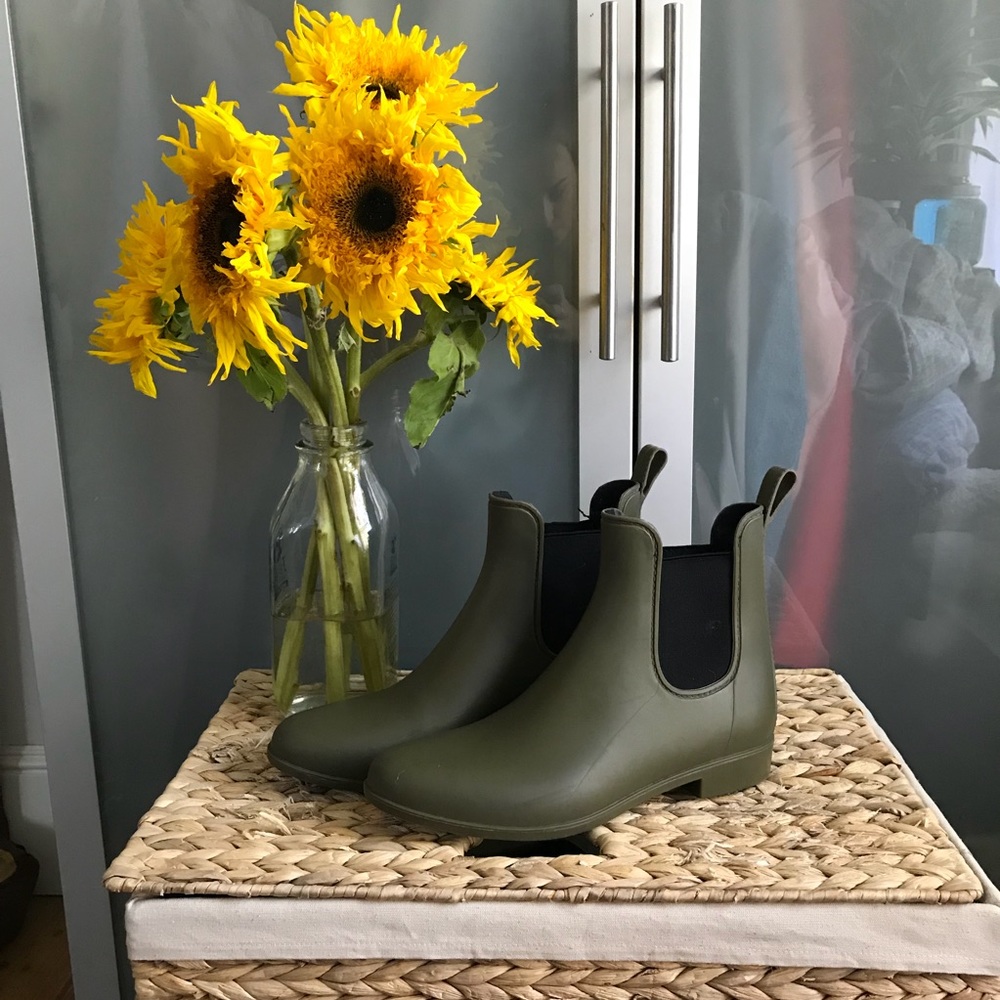 J. Crew rain boots
